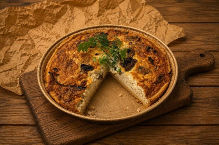 Киш с курицей и грибами — 18 см, 650 г