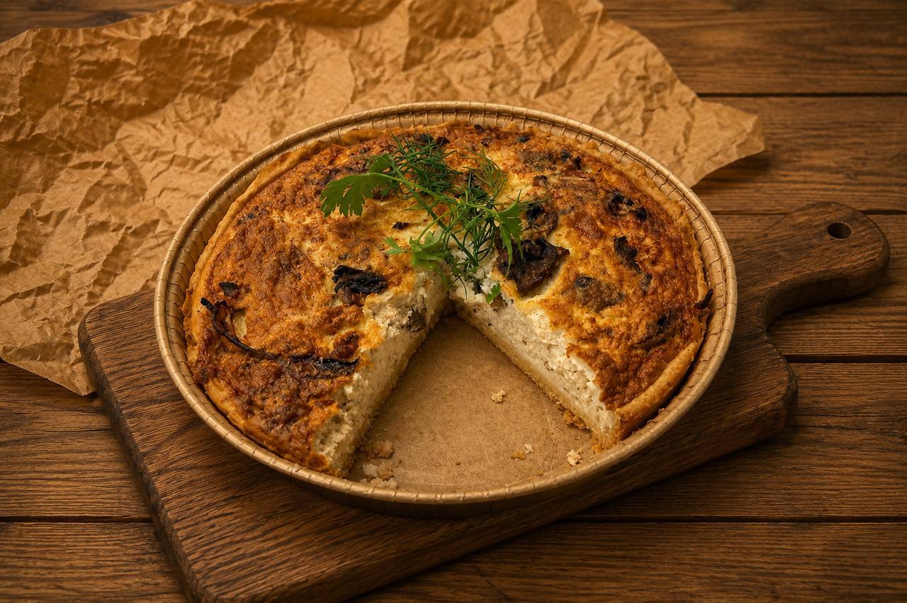 Киш с курицей и грибами — 18 см, 650 г